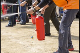 Intervento di manutenzione antincendio